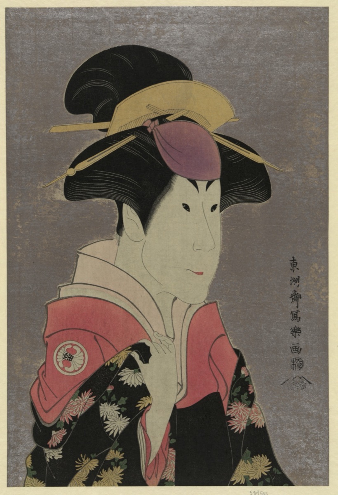 Segawa Tomisaburō as Yadorigi, wife of Ogishi Kurando — Tōshūsai Sharaku