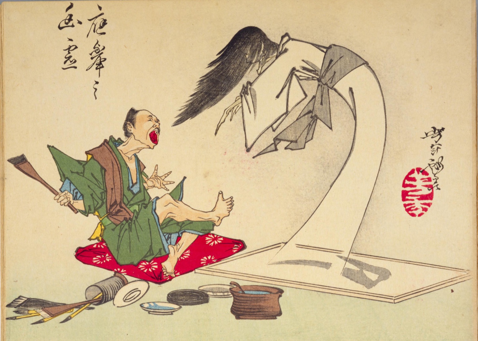 Ōkyo's Ghost — Tsukioka Yoshitoshi, from Azuma nishiki-e